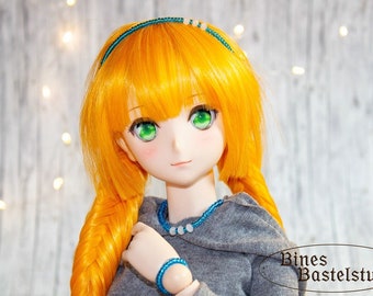 Eisblau Weiß Perlen Schmuck Set für Dollfie Dream, Smart Doll, SD, 1/3 BJD, Perlen Schmuck, Blau Schmuck Set, Set Dollfie Dream, Eis Weiß