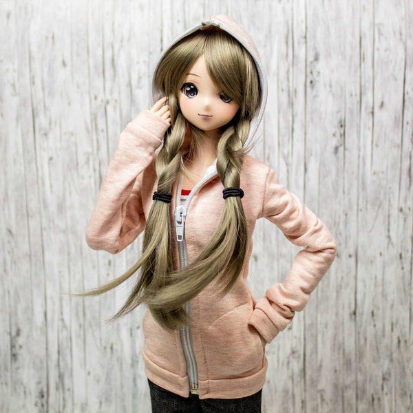 Zip Hoody for Smart Doll, Dollfie Dream Clothes, Doll Accessories, Smart Doll Clothes, BJD Clothes, Smart Doll Jacket, Doll Hoody, Pullover