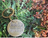 Wanderer vanlife keyring ID tag keyring chain dog gypsy nomad wanderer traveller australia van life campervan RV trailer custom