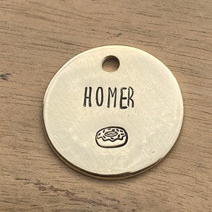 Tiny Pet Id Tag | Engraved Dog Name Tag | Dog Tag | Small Dog Tags for Dogs | Kitten Tag, Cat Id Tags, Small Cat Tag for Cats, Doughnut Pet