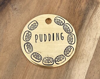 Dog Tag, Dog Tags for Dogs, Personalized Dog Tag, Pet Id Tag, Custom Dog Tag, Pet Supplies, Doughnut Dog Tag, Donut Dog Tag, Simple dog tag