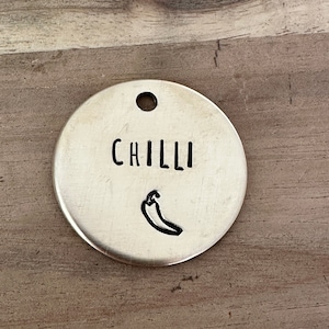 Dog ID Tag Dog Naam Tag Dog tag voor Dog Tag voor Hond Halsband Huisdier ID Tag Huisdier Naam Tag Hond tag voor Honden Puppy Naam Tag Chilli ID tag aangepast