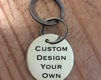 Personalised Keyring, customised Keyring, Customisable Keyring, Hand Stamped Keyring, Custom Keychain, Personalized Keychain, Keyring Gift