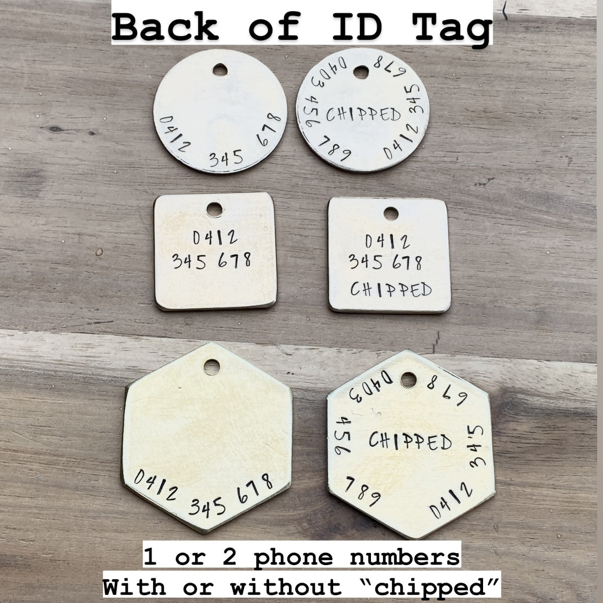 Tiny Pet Id Tag Engraved Dog Name Tag Dog Tag Small Dog Etsy