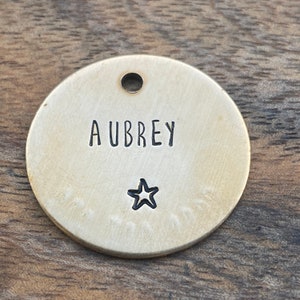 Star Dog Tag, Dog ID Tag, Dog tag for Dogs, Dog Collar Tag, Cat Collar Tag, Kitten Collar Tag, Tiny ID Tag, Cat ID Tag, Galactic Pet Tag