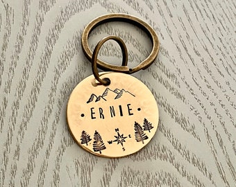 Personalised Pet ID | Custom Pet ID | Dog Name Tag | Pet ID tag | Dog Tag | Dog Keytag | Dog Keychain | Dog keyring | Dog id tag | Brass