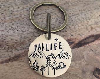 Vanlife Keyring | Van life Keychain | Traveller gift | Custom Campervan Keyring | Van life Key Tag | Personalised Keytag | Vanlife