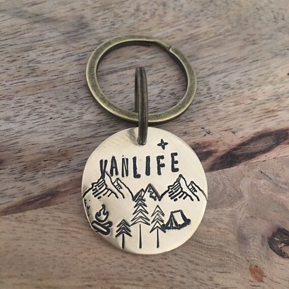 Personalised shop campervan keyring