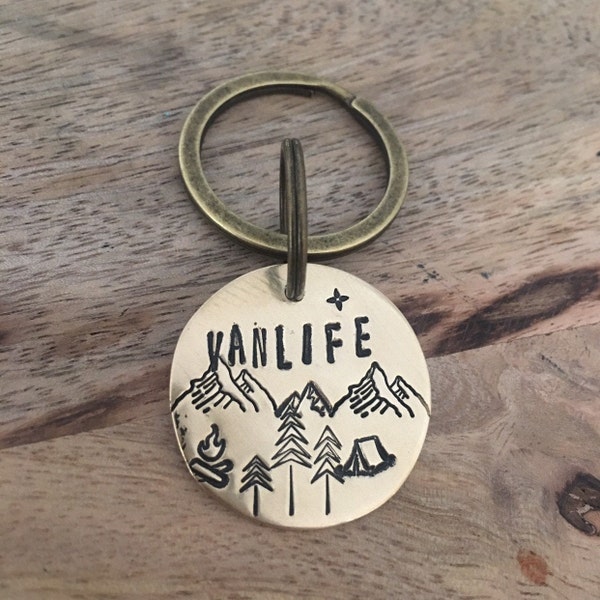 Vanlife Keyring | Van life Keychain | Traveller gift | Custom Campervan Keyring | Van life Key Tag | Personalised Keytag | Vanlife