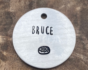 Donut Dog Tag, Donut Hundemarke, Mädchen Hundemarke, Junge Hund ID-Tag, süße Katze Namensschild, Donut Haustier Namensschild, kleine Hundemarke, kleine Hundemarke