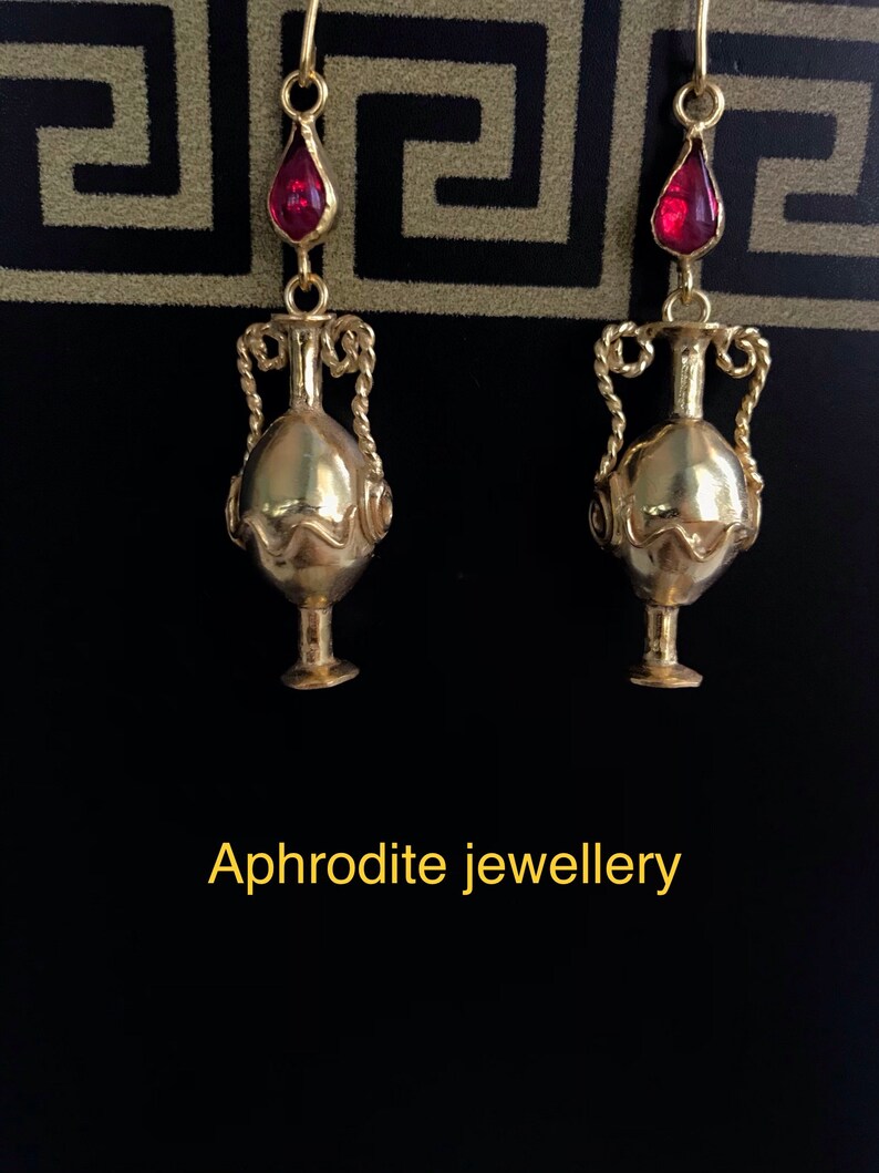 Ancient Amphora Earrings Etsy