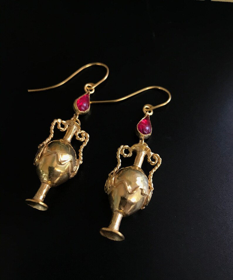 Ancient Amphora Earrings Etsy