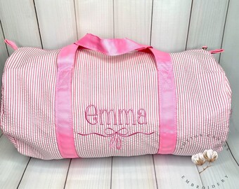 Personalized Embroidered Dance Bag, Personalized Embroidered Ballet Bag, Personalized Ballet Duffle Bag, Ballet Slippers Dance Bag