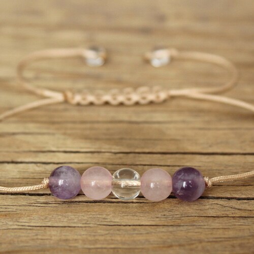 Negative Energy Protection Clear Quartz Rose Quartz Amethyst Etsy