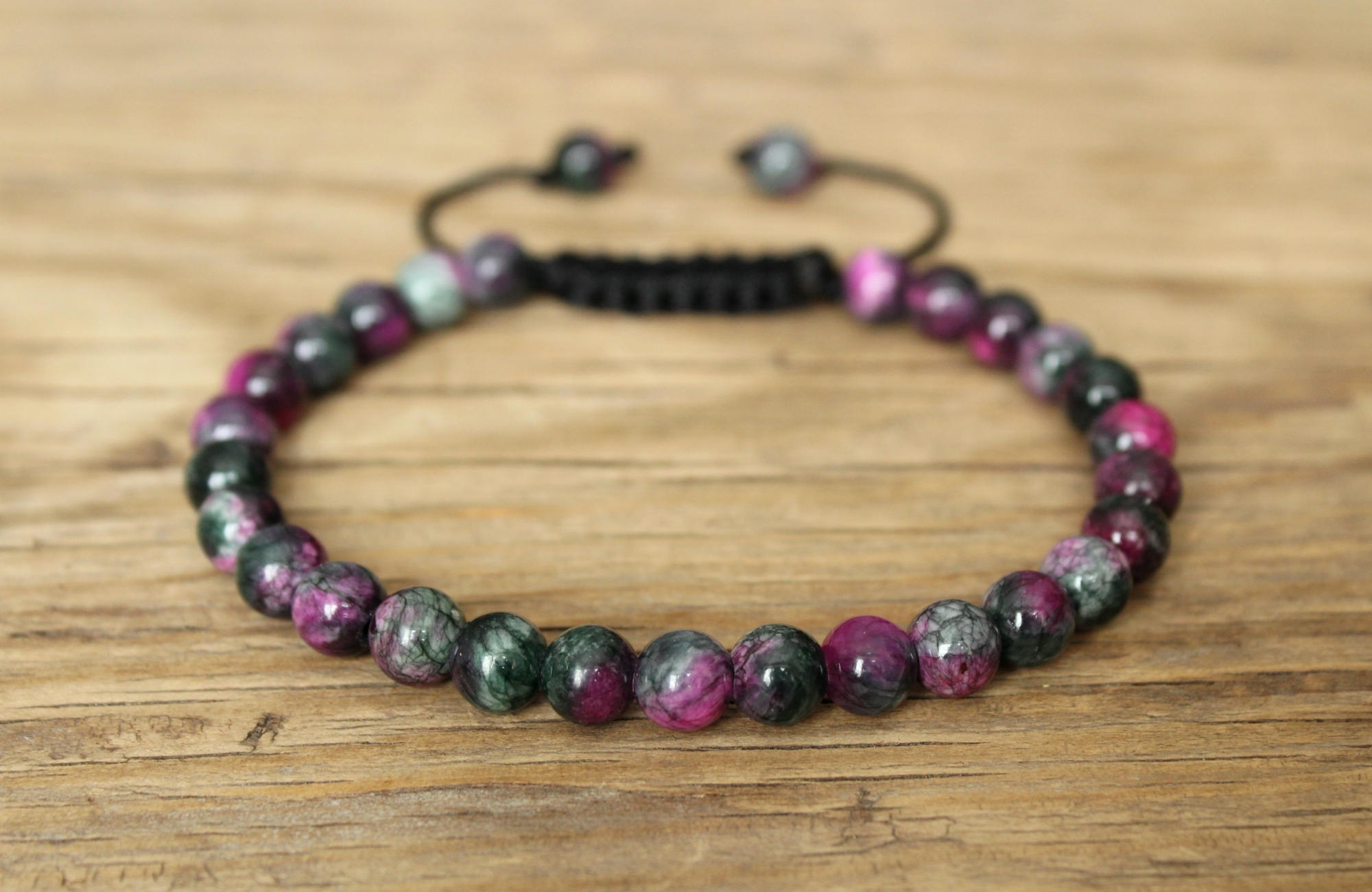 Watermelon tourmaline bracelet protection bead bracelet watermelon to…
