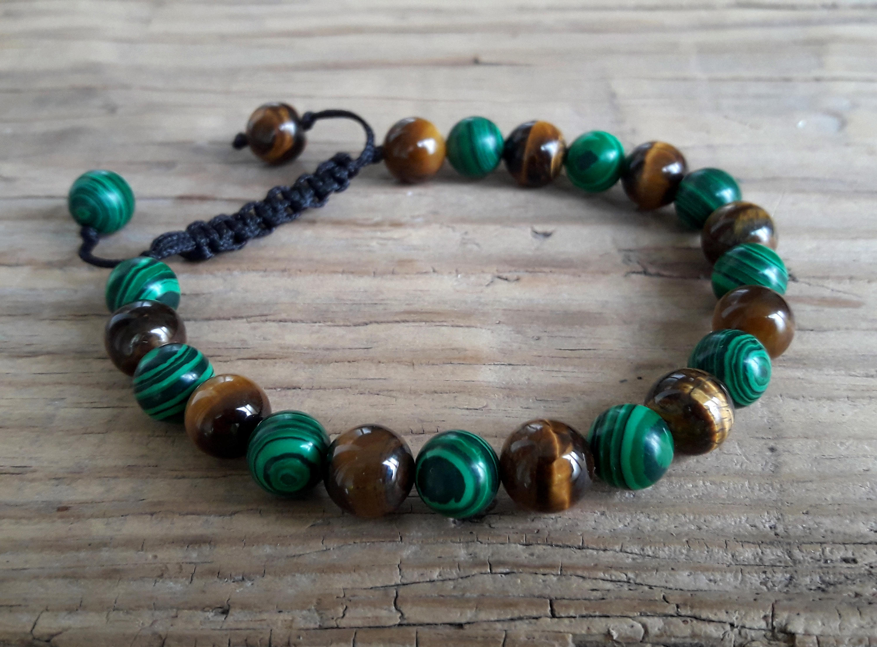 Prosperity bracelet tiger eye malachite energy muse transformation br…