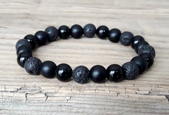 mens onyx bracelet
