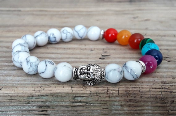 Amazon.com: Original Chakra Infused Buddha Bracelet with Spiritual Hematite  Healing Stones - Adjustable Sizing for Women, Men and Yogis - Earth Therapy  : Home & Kitchen