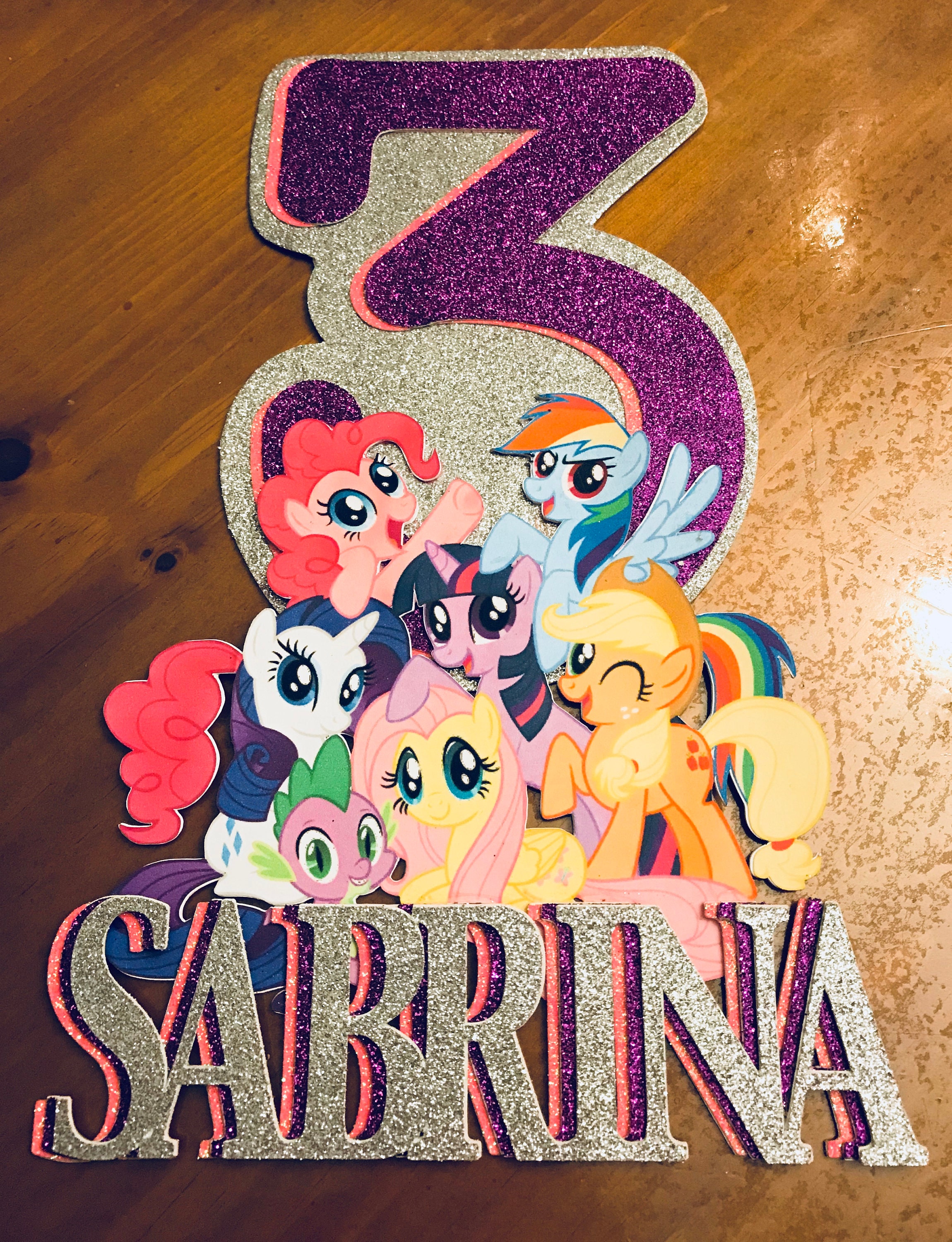 My little Ponies Cake Topper Etsy