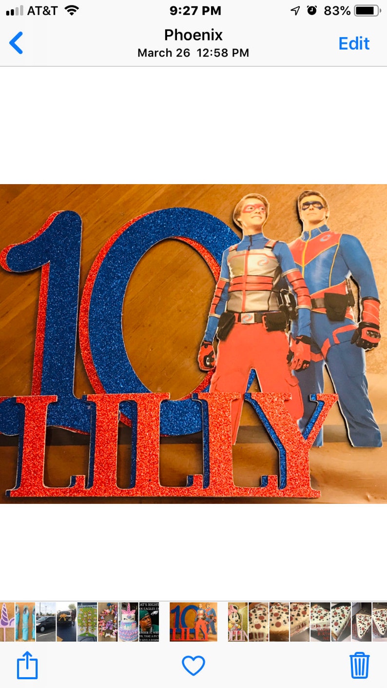 Henry DangerCaptain Personalized Cake Topper