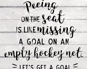 SVG Clipart Hockey Bathroom Sign PNG Silhouette, Cricut, SVG compatible machines