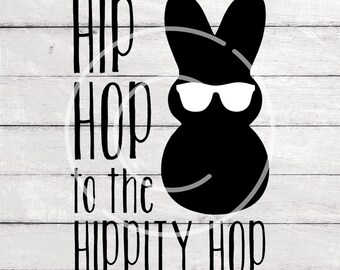 SVG Clipart Easter Bunny Hip Hop for Silhouette, Cricut, SVG compatible machines