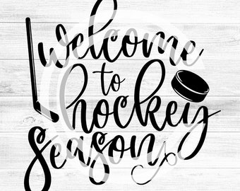SVG Clipart Hockey Season / Hockey Mom / Shirt / Sign for Silhouette, Cricut, SVG compatible machines