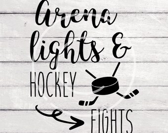 SVG Clipart Hockey Arena Lights Fights Silhouette, Cricut, SVG compatible machines