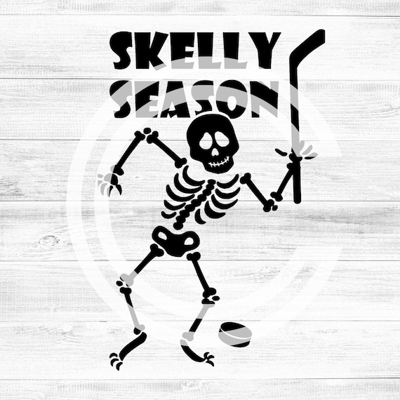 SVG Clipart Skeleton Hockey Halloween Skelly Season Shirt