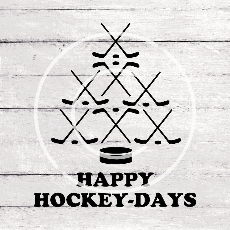 Download SVG Clipart Christmas Hockey Holiday Hockey Days for | Etsy