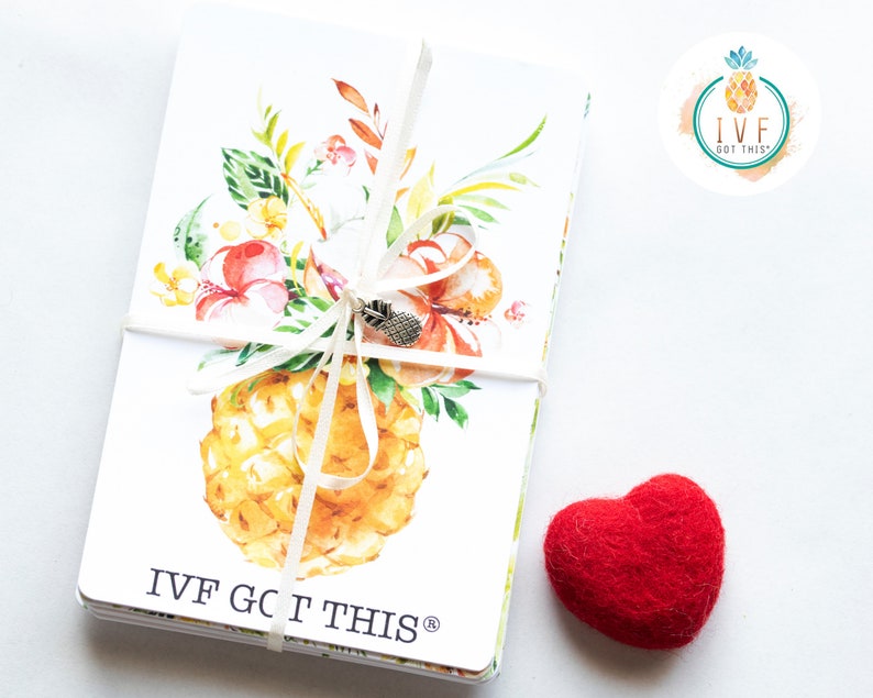 IVF Got This® 25 milestone cards and socks ivf gift ivf baby image 1