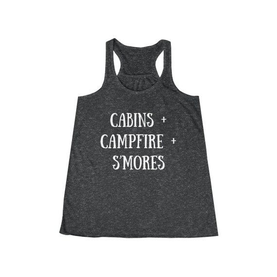 Cabins Campfire Smores Tank Top Camping Shirt Cabin Tee Lake Etsy