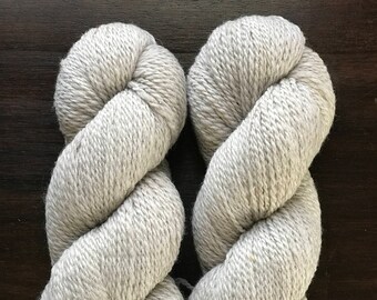 Snow's Yarn; Jacob Sheep, worsted weight, 2-ply, naturally colored