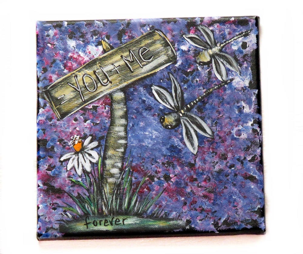 Rustic Love Sign, Dragonfly Wall Decor, You and Me Wall ...