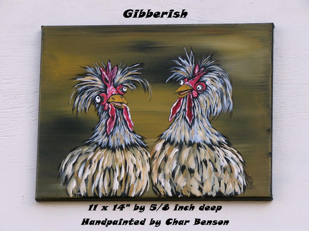 Original Acrylic Painting Farm Animal Wall Art Whimsical | Etsy