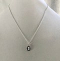 Tiny Cameo Pendant Necklace, Simple Minimalist Cameo Necklace, Adjustable Silver Metal Chain, Birthday Gift Teen, Girlfriend, Daughter