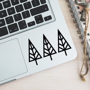 Three Trees Vinyl Decal Glitter Foil Sticker for Apple Macbook Laptop iPad iPhone Car Bumper Truck Window 3 Trees Wander Get Lost