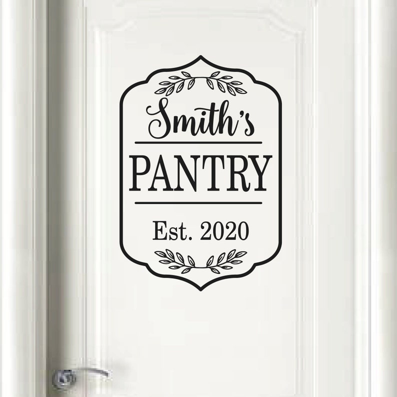 Custom Pantry Door Decal Kitchen Decal Etsy Australia