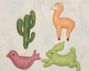 Catnip toys for cat Wool cat toy Felt cat toys Stuffed animals Hare rabbit gift Llama Cactus Bird Organic catnip toys Pet Birthday gift