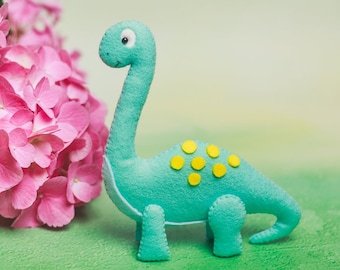 Felt Dinosaur toy Birthday party favors cake topper T-Rex Personalized baby Christmas ornaments Felt kids toys stuff Dino Nursery decor