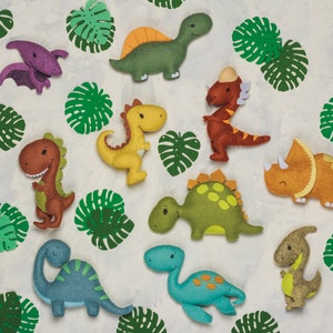 Felt Dinosaur ornament Dino Christmas Ornaments Birthday Kids Party Favors