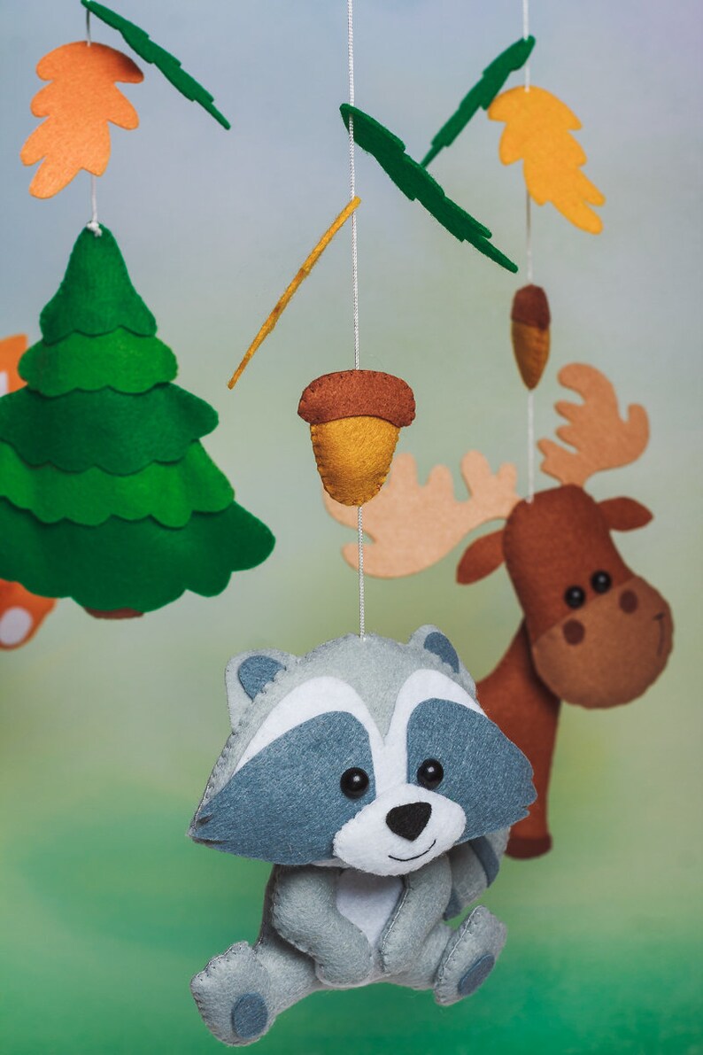 Woodland Mobile for Nursery Decor Forest Baby Mobile Baby Etsy