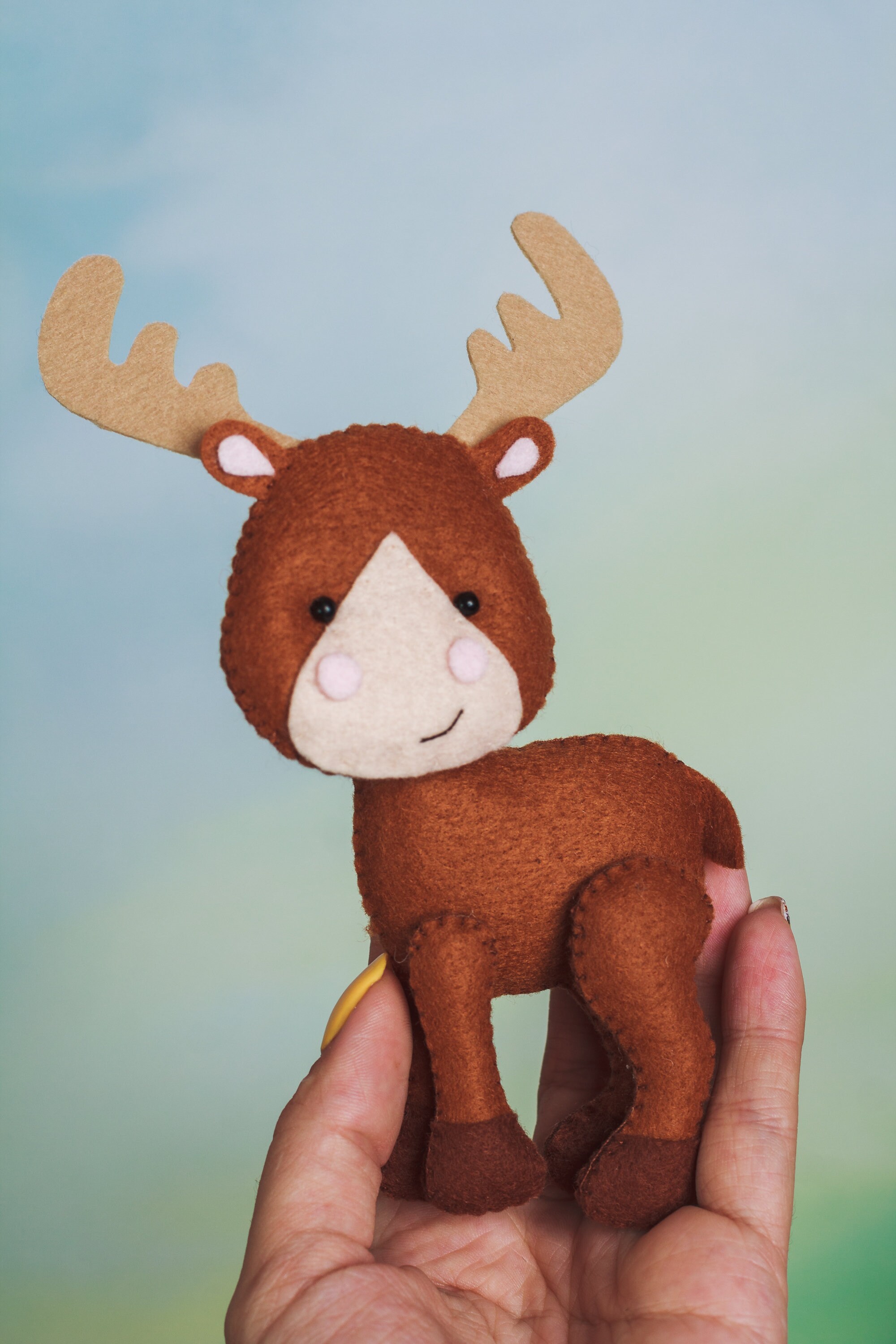 Christmas Animal Ornaments Woodland Felt Animals Forest Etsy