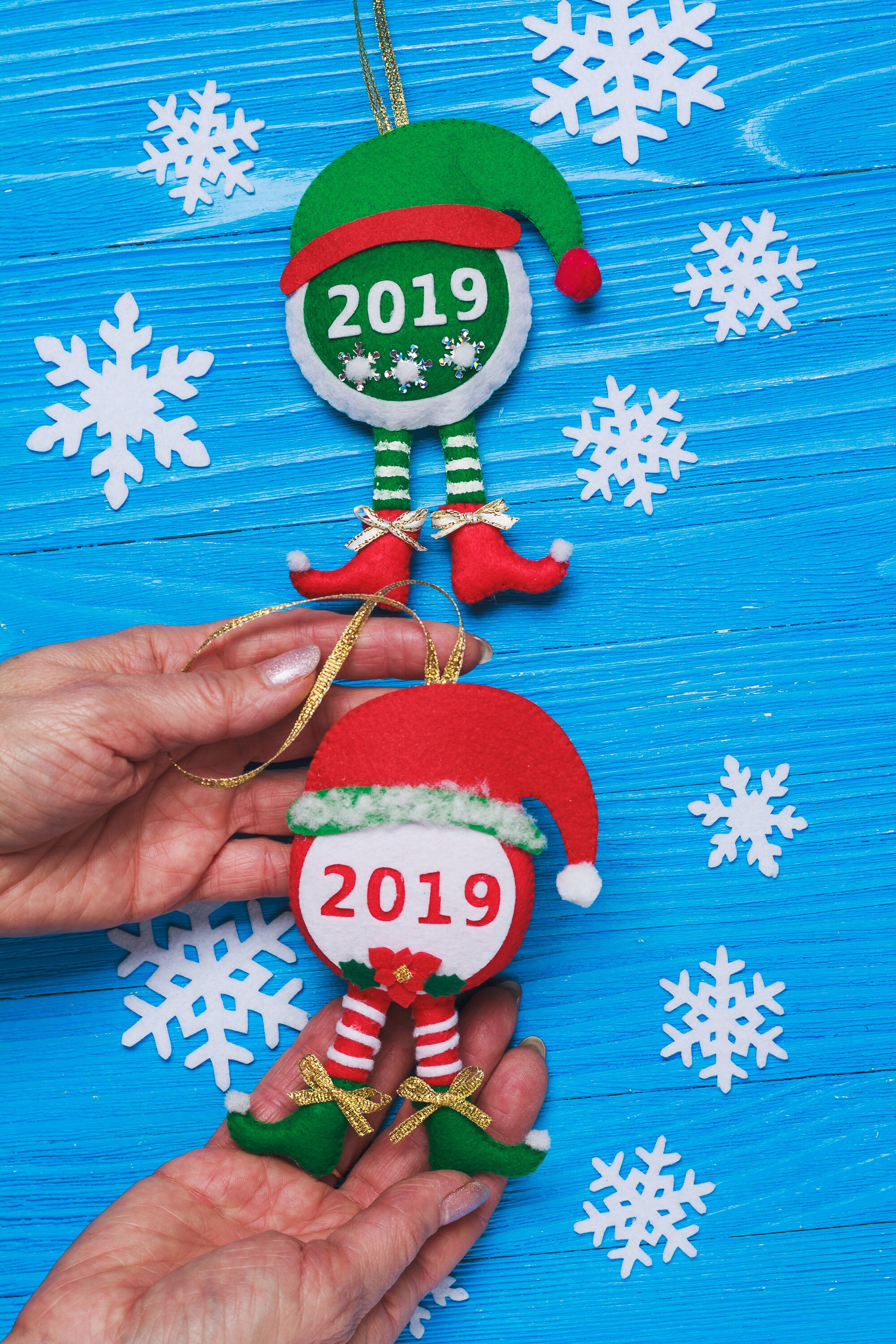 Personalized ornaments Elf 1st baby Christmas ornament Red Etsy