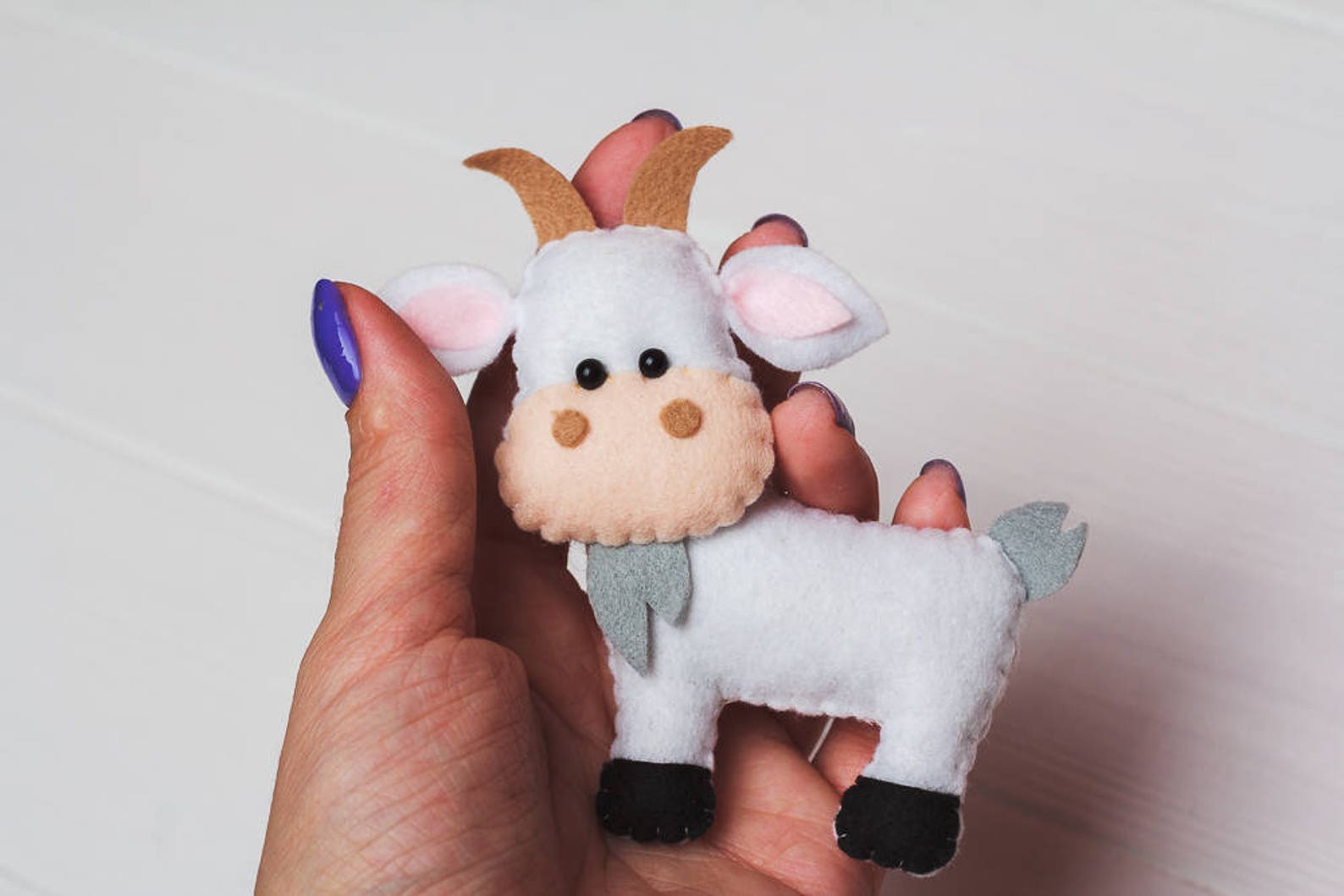 Farm Animals Christmas Ornaments Felt Kids Toys Horse Pig Cow Etsy