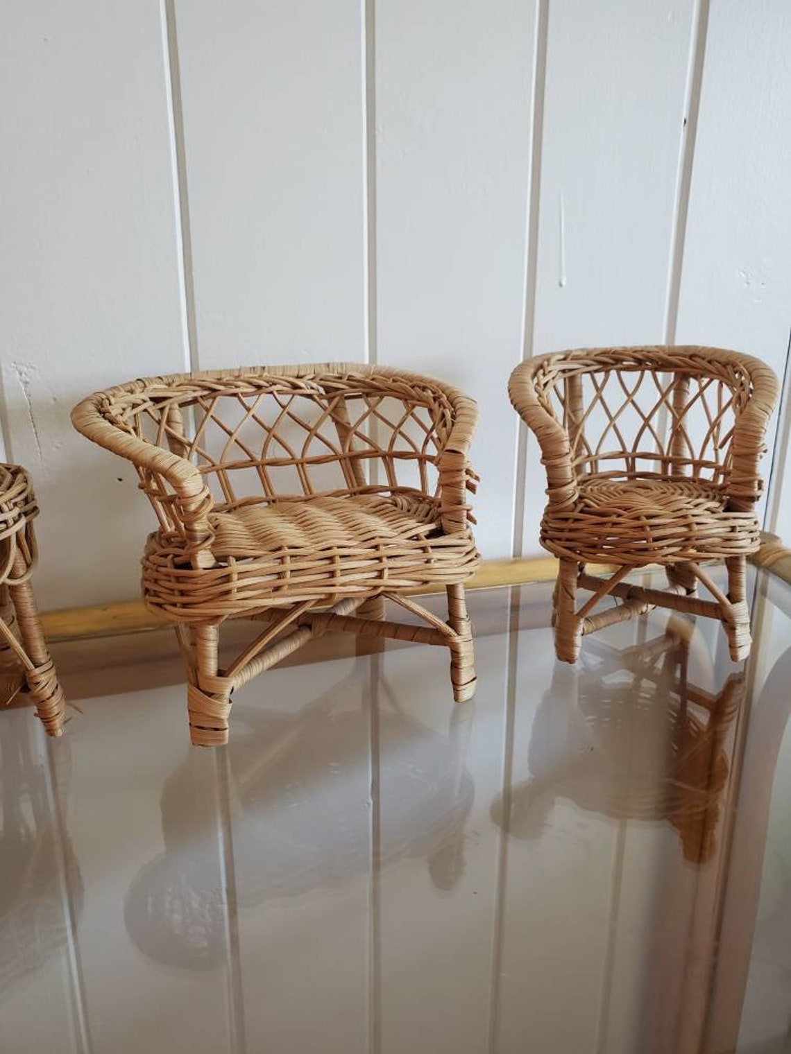 rattan dollhouse furniture