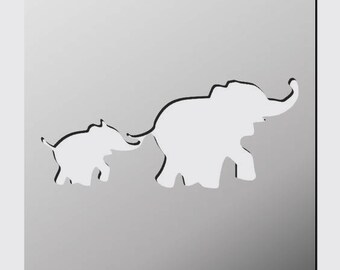 elephant stencil etsy