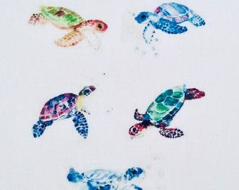 turtle tattoo etsy