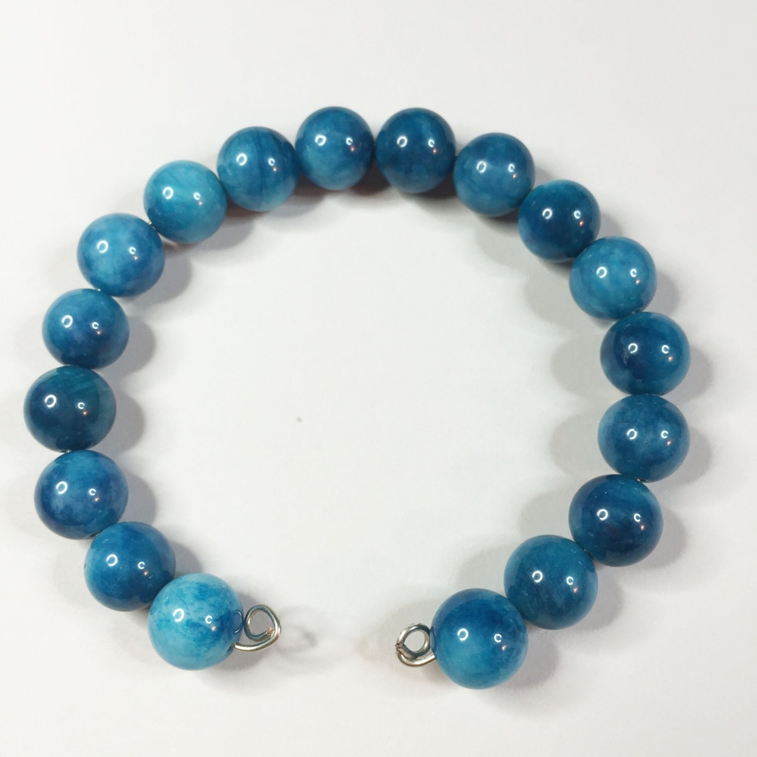 Blue Malay Jade 8mm Beads Blue Jade Jadeite Blue Jade Etsy