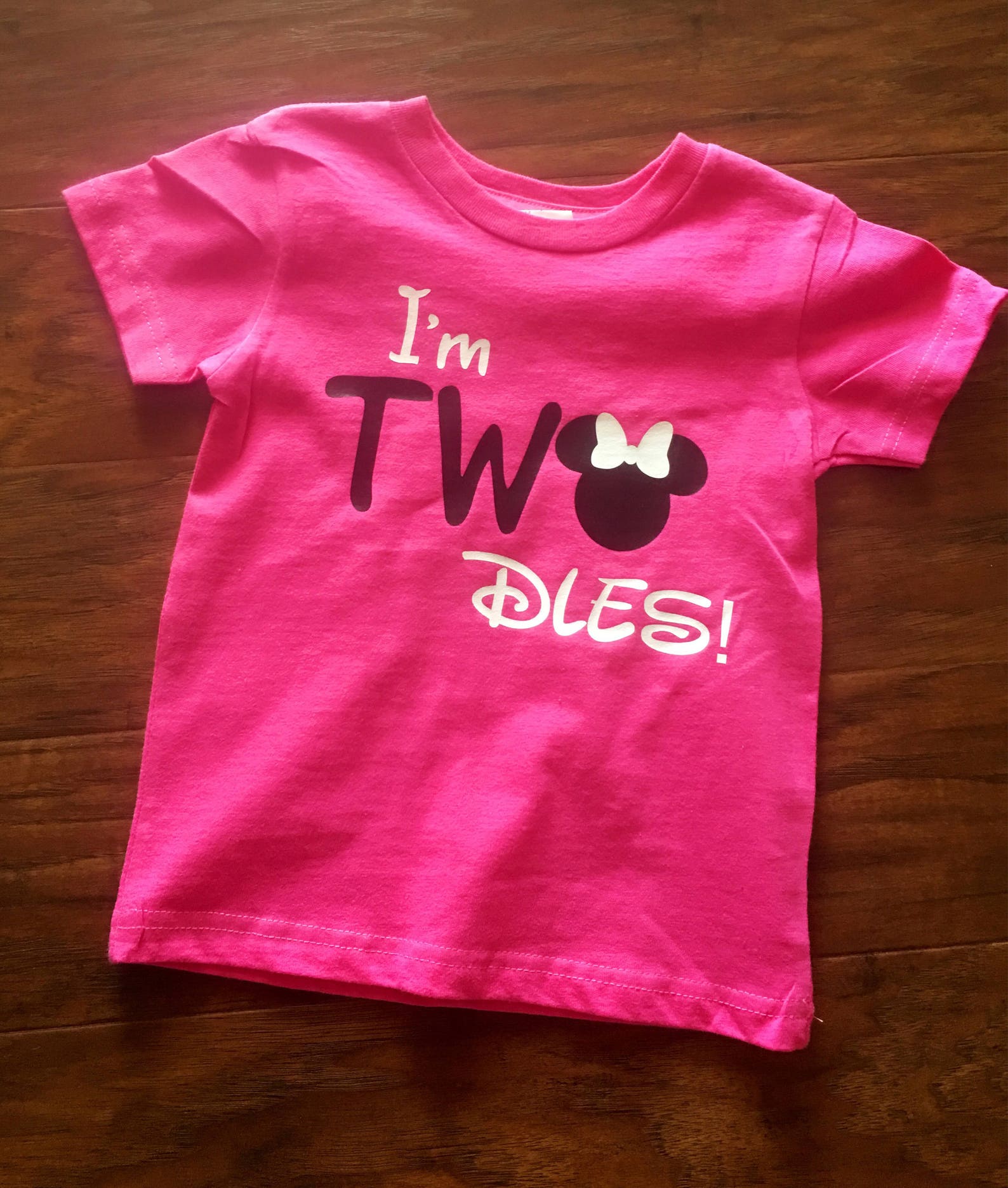 Twodles Pinkor Blue Toddler Shirt Second Birthday Shirt Etsy